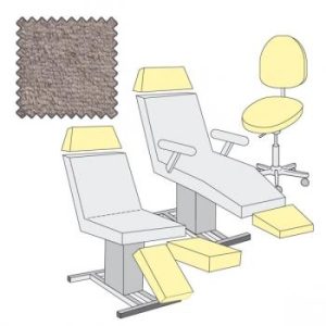 Hoes voor tabouret, hoofdsteun of beensteun, Mega ø 50-60cm, zilvergrijs