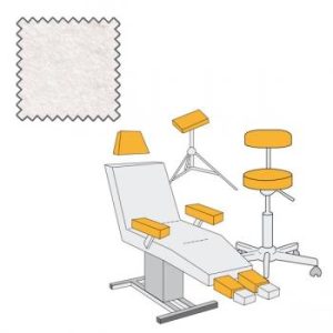 Hoes voor tabouret, hoofdsteun of beensteun, medium ø 28 - 42cm, wit