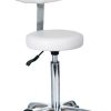 Tabouret Rosières+ rond avec dossier blanc – Image 2