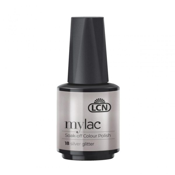 LCN Mylacx Soak-Off Colour Polish "Silver Glitter", 10ml