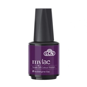 LCN Mylac Soak-Off Colour Polish 'Aubergine Lilac", 10ml