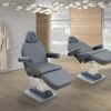 Behandelstoel Roma met armleuningen en 4 motoren en verwarming met SILVERGUARD bekleding- TOONZAALMODEL – Image 2