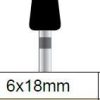Fraise diamant très gros, poire 6 x 18mm – Image 2