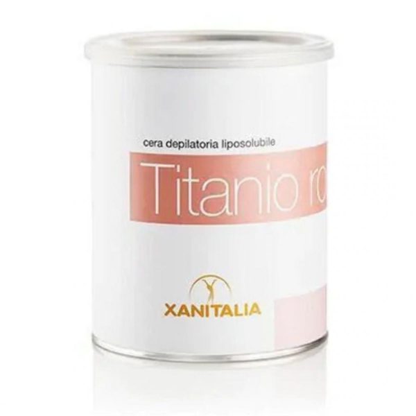 Depiluxe striphars in blik roze (titanium), 800ml