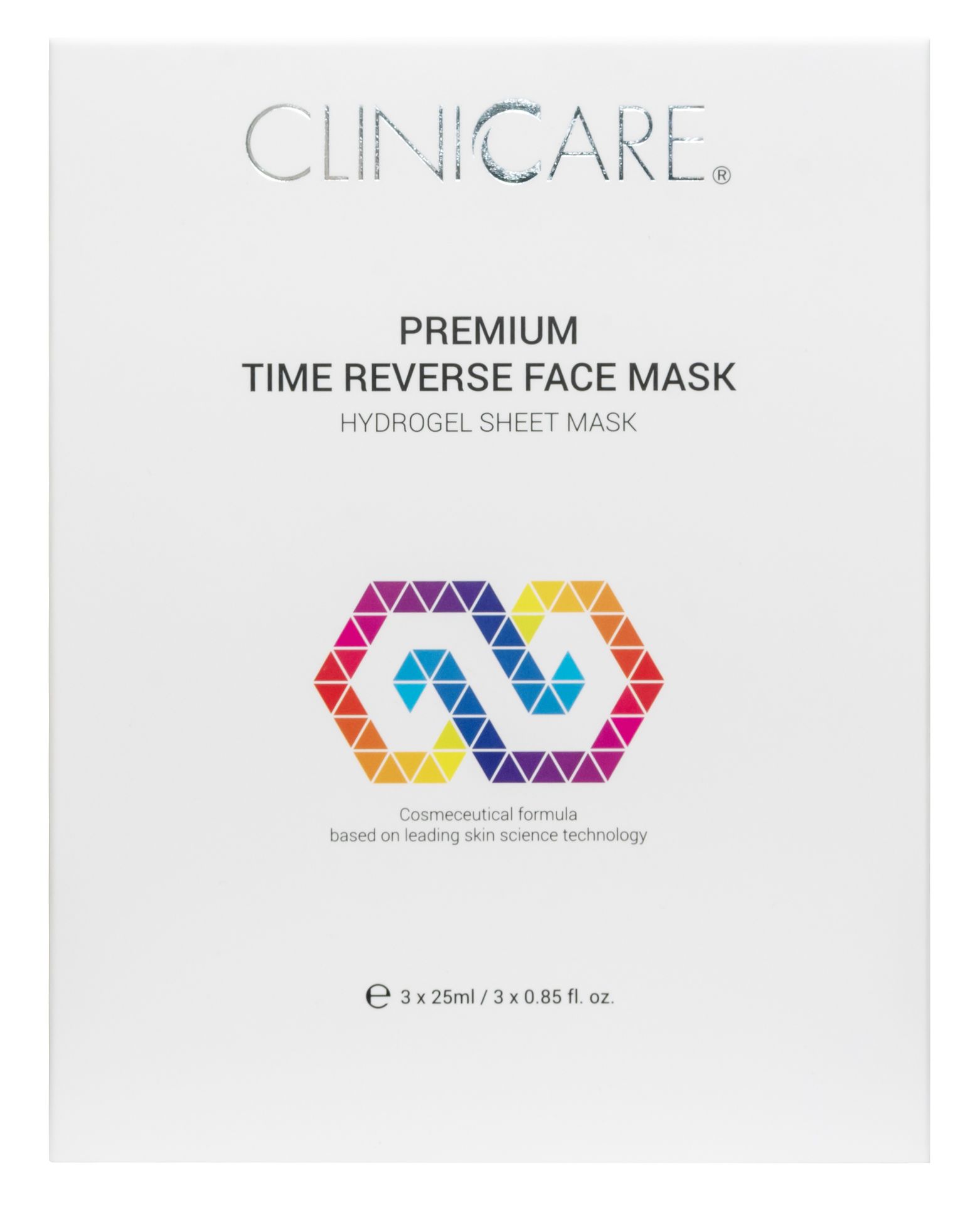 CLINICCARE Premium Time Reverse Face Mask, 3x 25ml