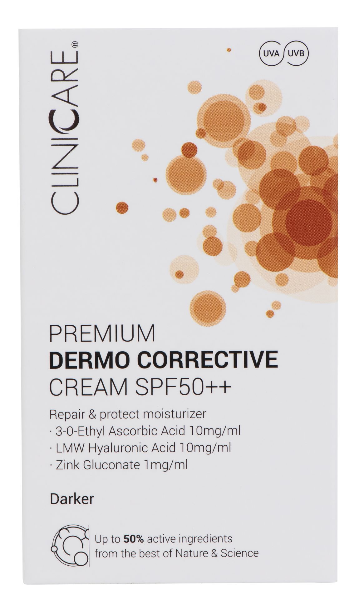 CLINICCARE Premium Dermo Corrective Cream (SPF50) Darker, 30ml