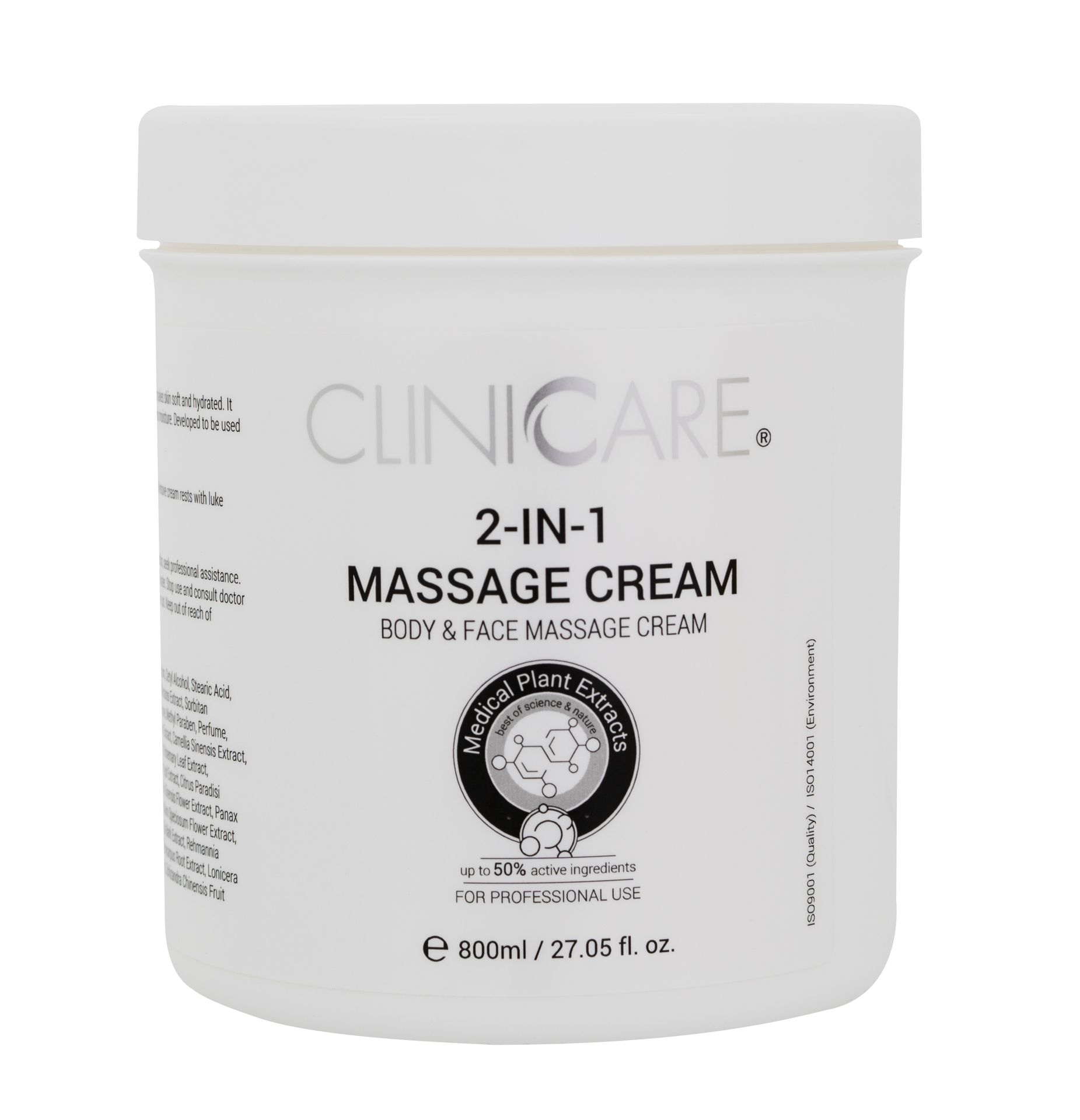CLINICCARE 2-in-1 Massage Cream, 800ml