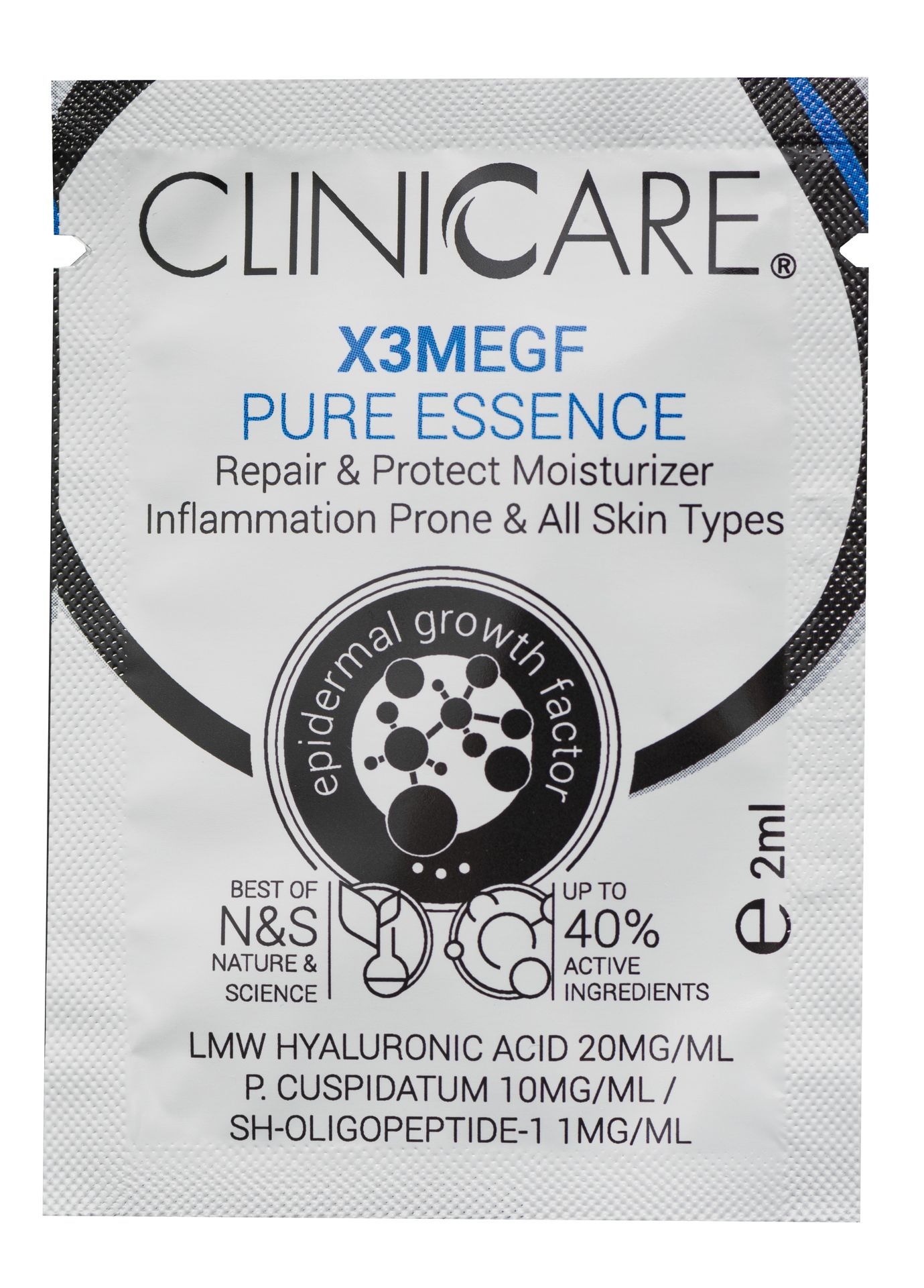 CLINICCARE X3M EGF Pure Essence, 2ml sachet