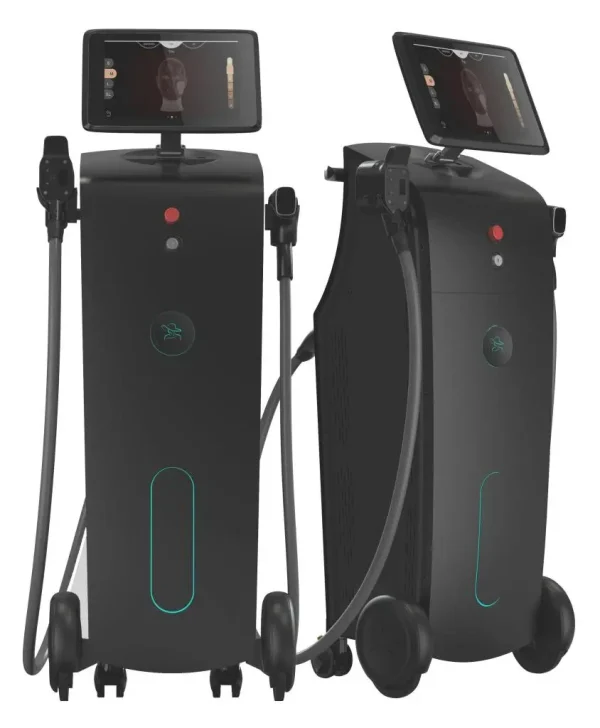 ICE+ XT ontharingslaser,  2 laserhandstukken 1000 en 1600 Watt Quad Wave met luxe (LED scherm) handstuk + Camera