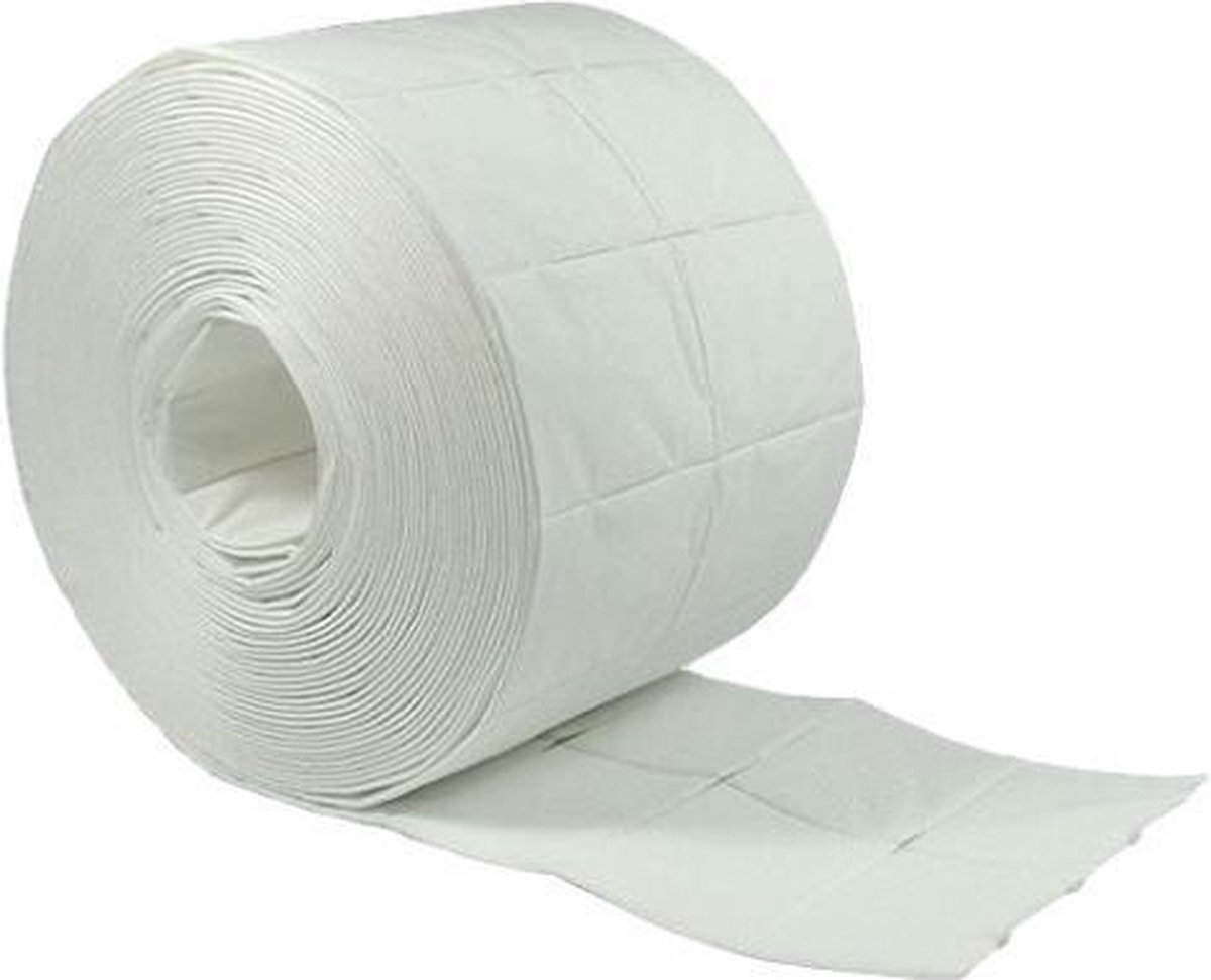 Tampons de cellulose 4 x 5cm, 2 rouleaux à 500 pièces
