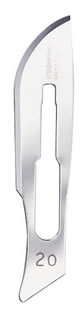 Swann-Morton lames chirurgicales rouge no 20, 100 pcs.