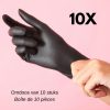 10x nitril poedervrije handschoenen PF Black 3,5gr MD - 100/box - M – Image 2