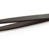 Stainless steel eyebrow tweezers slanted tip black – Image 2