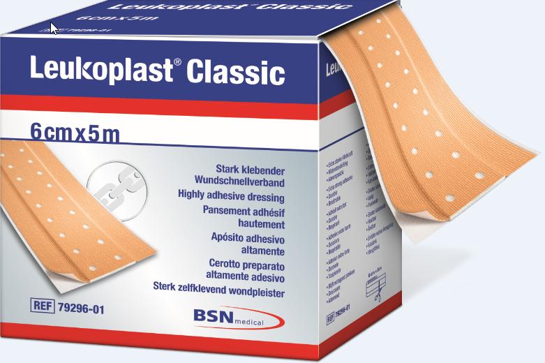 Leukoplast Elastic rouleau de 5 mètres : 4cm de large