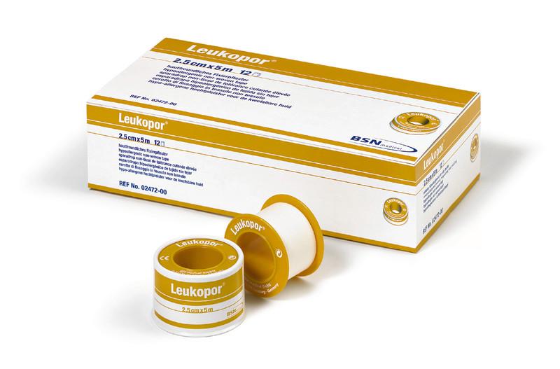 Leukopor rouleau de 5 mètres : 1,25cm de large