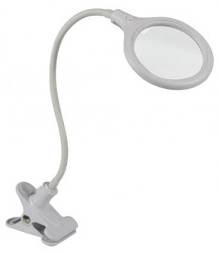 Ambulant loeplampje mini met LED-licht Velleman, flexnek en klem