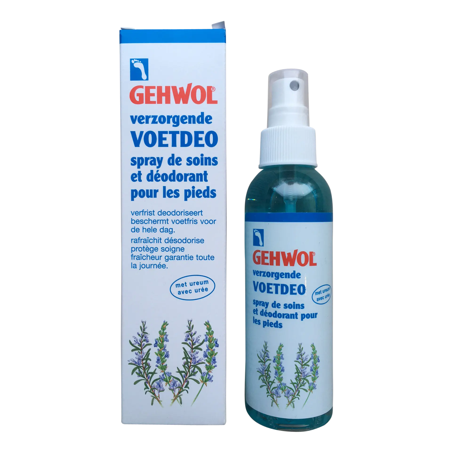 Gehwol déo pour les pieds huile d'herbes/vaporisateur, 150ml