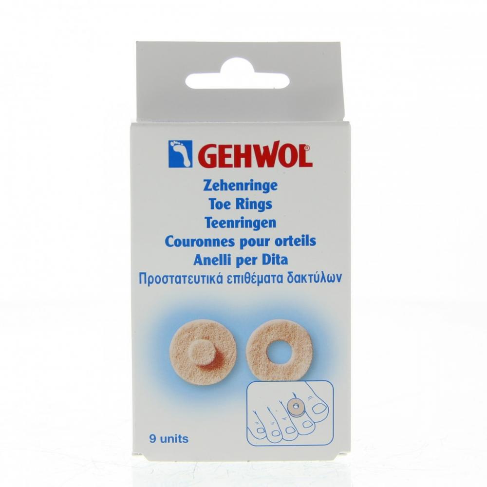 Gehwol teenringen rond, 9 stuks