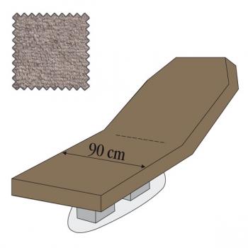 Housse pour banc de massage Venetia/Modena/Nush sans trou (avec accoudoirs 3225001 et tendeurs), gris