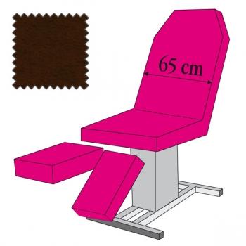 Hoesset voor pedicurestoel (hoes stoel 3242001, hoesset 2 beendelen, hoesset armen en spanners), Donkerbruin