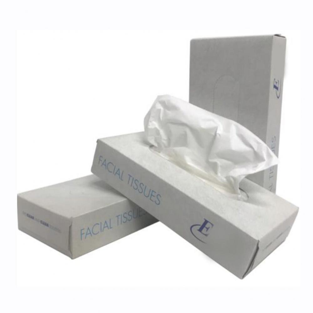 Mouchoirs en papier E-label, 2 sachets, 20 x 19,5cm, 40x 100 sachets