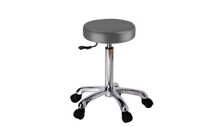 Tabouret Rosières ronde sans dossier gris foncé