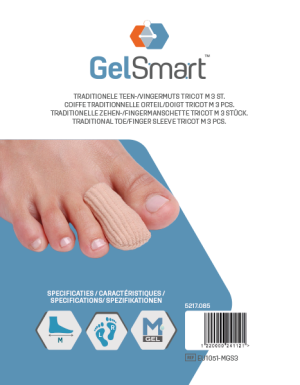 GelSmart Traditionele Teen-/Vingermuts Tricot Medium, 3 st.