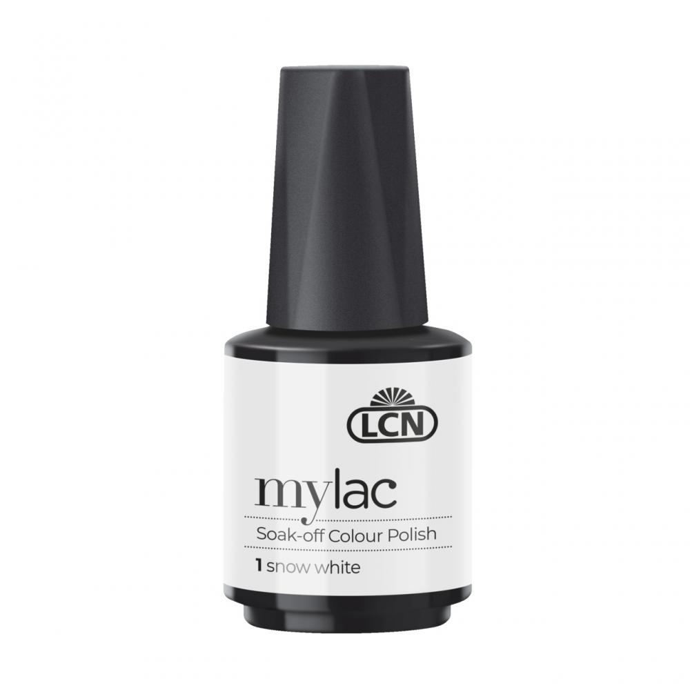 LCN Mylac Soak-Off Colour Polish "Snow White", 10ml