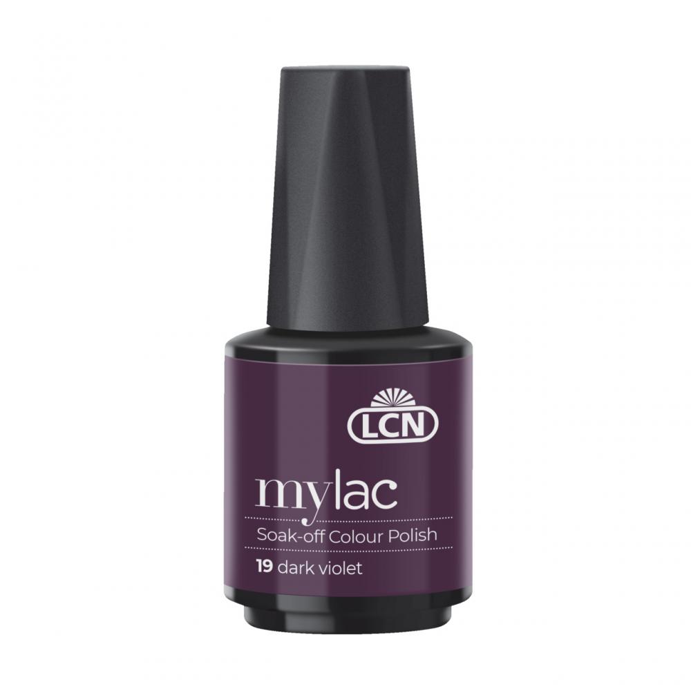 LCN Mylac Soak-Off Colour Polish "Dark Violet", 10ml