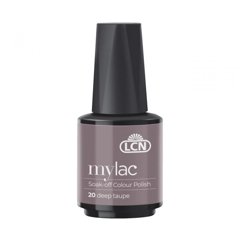 LCN Mylac Soak-Off Colour Polish 'Deep Taupe", 10ml