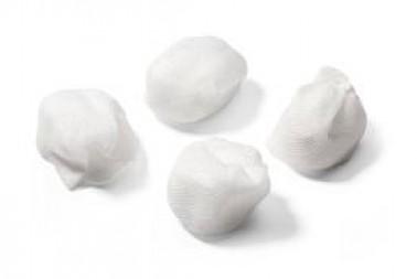 Compresse en non tissé, ø 3,5cm, 250 pièces