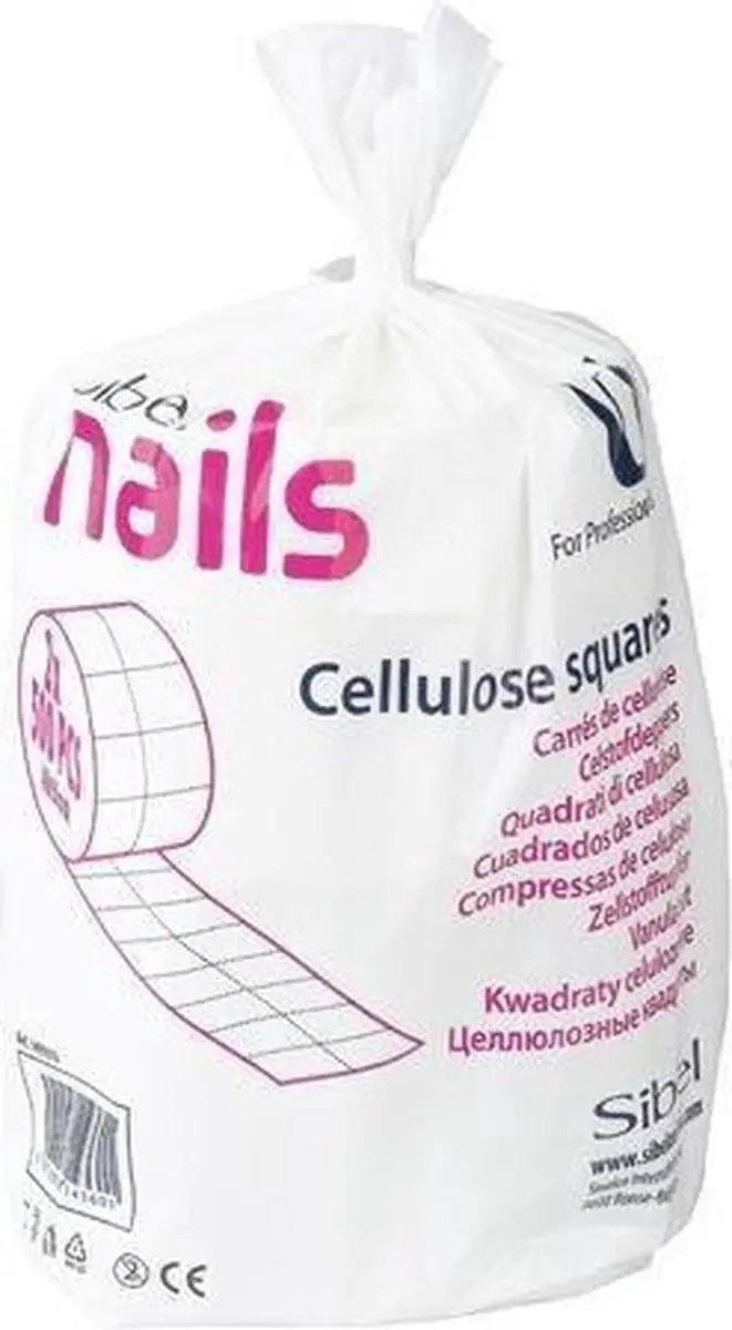 Tampons de cellulose 4 x 5cm, 2 rouleaux à 500 pièces