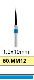 Diamantfrees medium, fissuur spits 1.2 x 10mm
