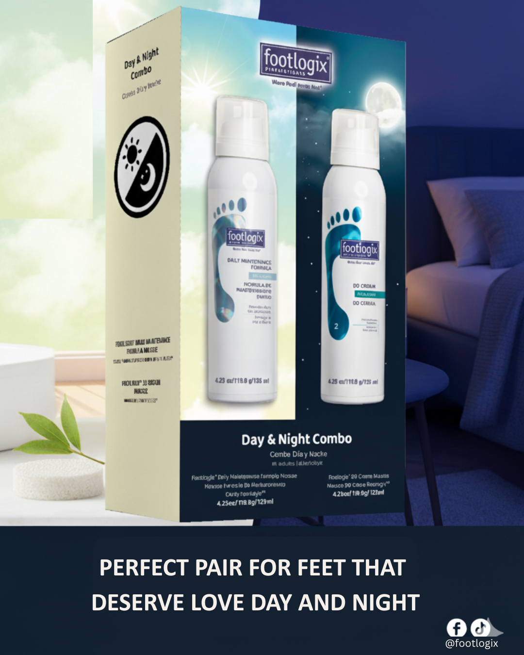 COMING SOON: Footlogix Day & Night Combo, 2 pcs.