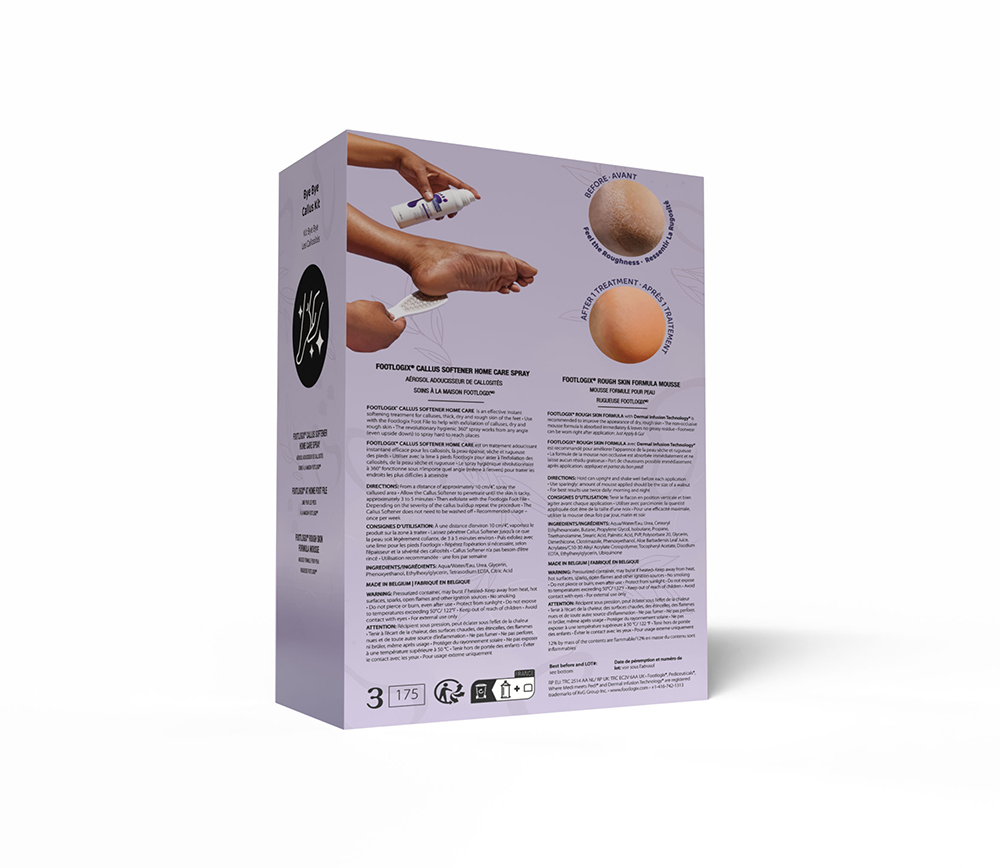 COMING SOON: Footlogix Bye Bye Callus, 3 pcs.