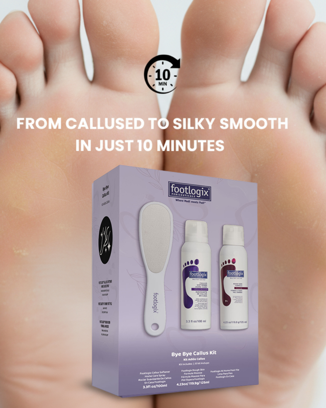 COMING SOON: Footlogix Bye Bye Callus, 3 pcs.