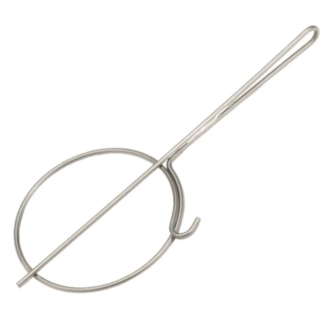 Anneau métal à égoutte-cire en inox