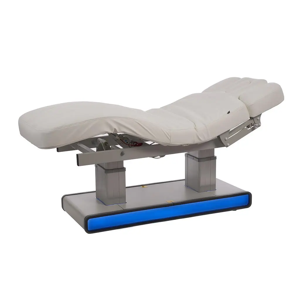 MUSE table de massage design LED sur 2 colonnes, 4 moteurs et chauffage