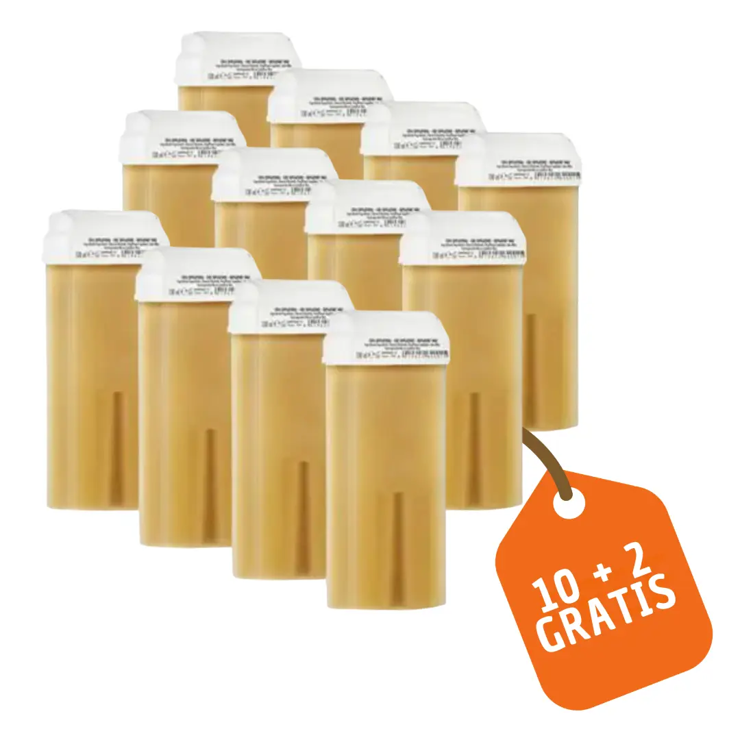 Depiluxe harspatroon geel (honing), 100ml, 10+2 gratis
