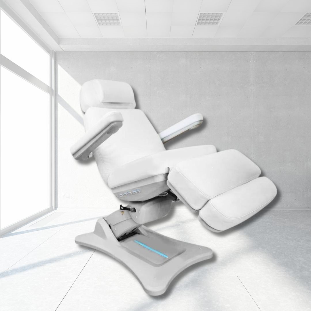 Behandelstoel Empire Twist Deluxe Soft met 4 motoren en LED, memory, verwarming en reset - toonzaalmodel