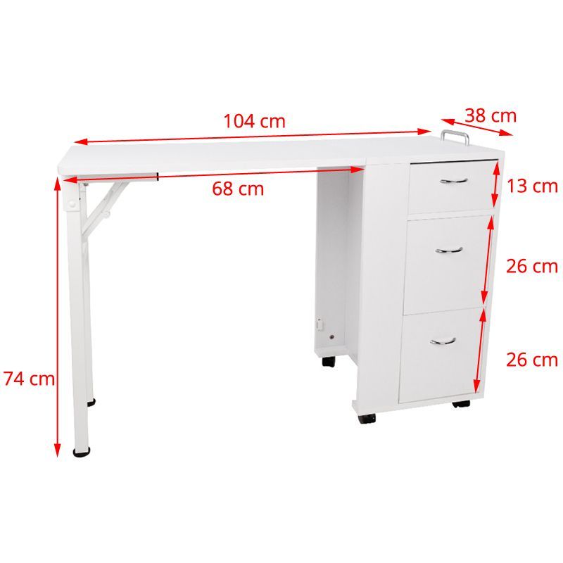 Table de manucure pliante modèle d'exposition – Image 5