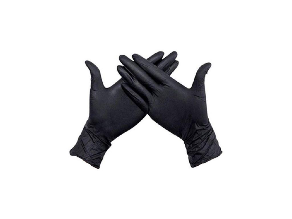 Eco-Soft nitril poedervrije handschoenen, 100 stuks, zwart