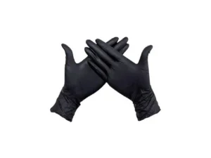 Eco-Soft nitril poedervrije handschoenen, 100 stuks, zwart