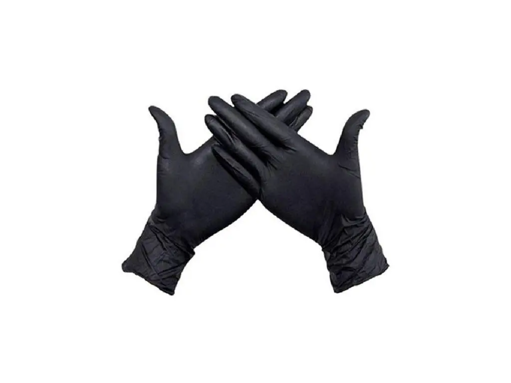 Eco-Soft nitril poedervrije handschoenen, 100 stuks, zwart
