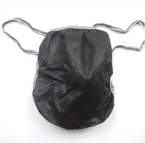 Non-woven tanga for men, black, 100 stuks